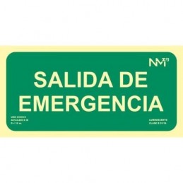 CARTEL PVC LUMI. SALIDA...