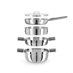SET 24CM COMPAC ACERO INOX...